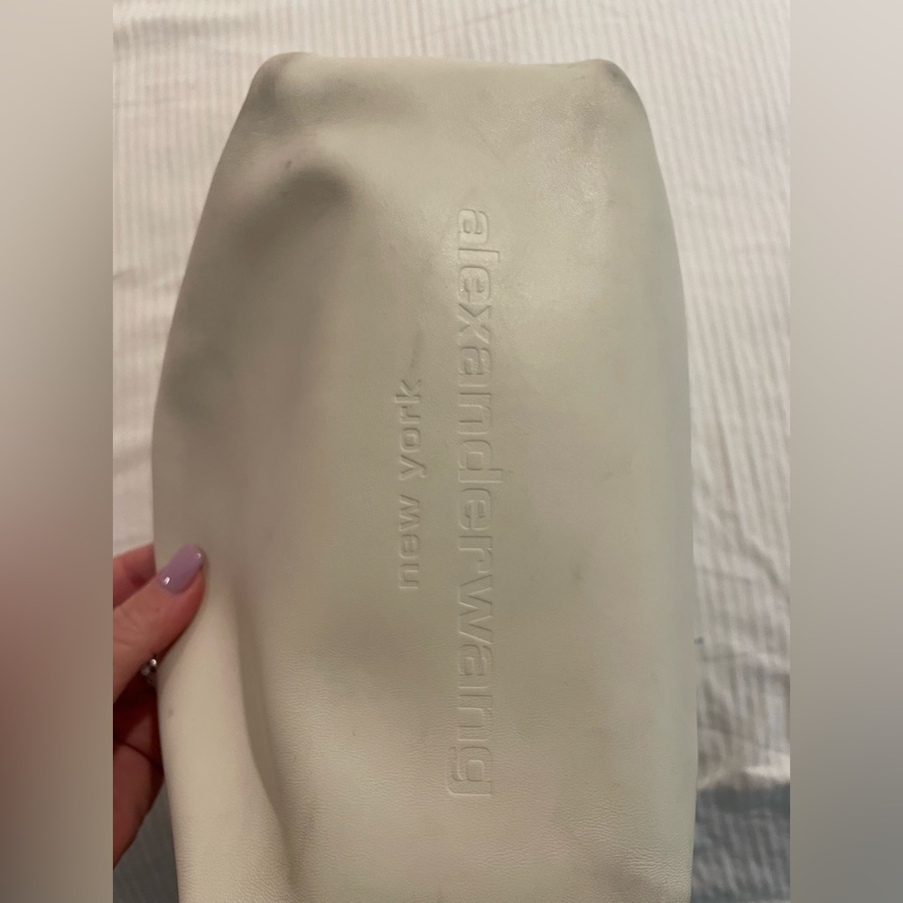 Alexander Wang scrunched white bag.